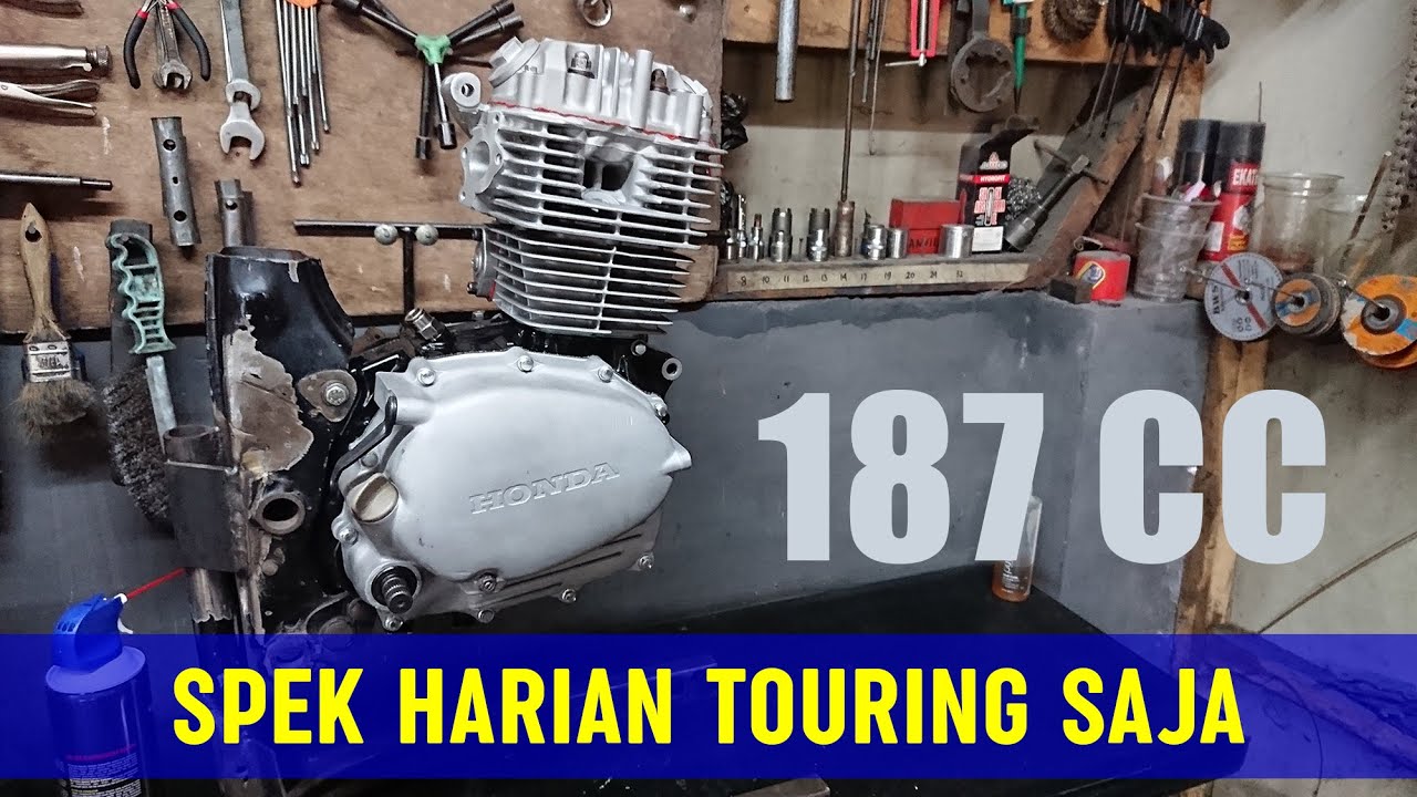 Merakit Mesin Honda CB100 187 CC (Stroke Up & Bore Up) | ASMR