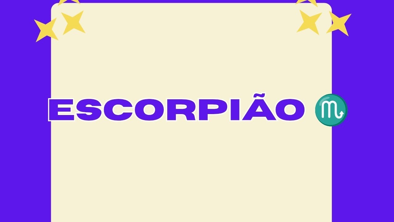 Escorpião ♏|Vai ter reconciliação amorosa 