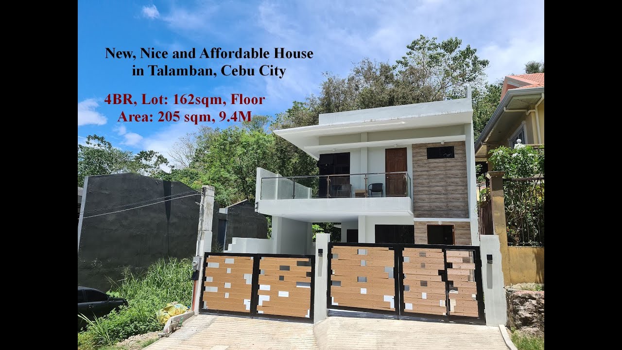 Brandnew Affordable 4 Bedroom House 4 sale in Talamban, Cebu City-Lot: 162sqm, Floor:  205sqm, 9.4M