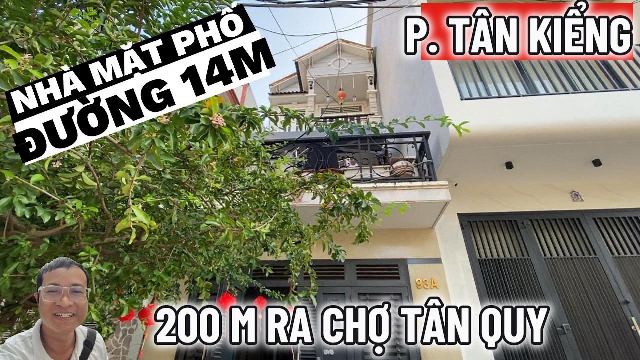 BÁN NHÀ QUẬN 7 | MẶT TIỀN ĐƯỜNG SỐ PHƯỜNG VIP TÂN KIỂNG, SÁT CHỢ TÂN QUY- KHU CÔNG VIÊN ĐƯỜNG ĐÔI