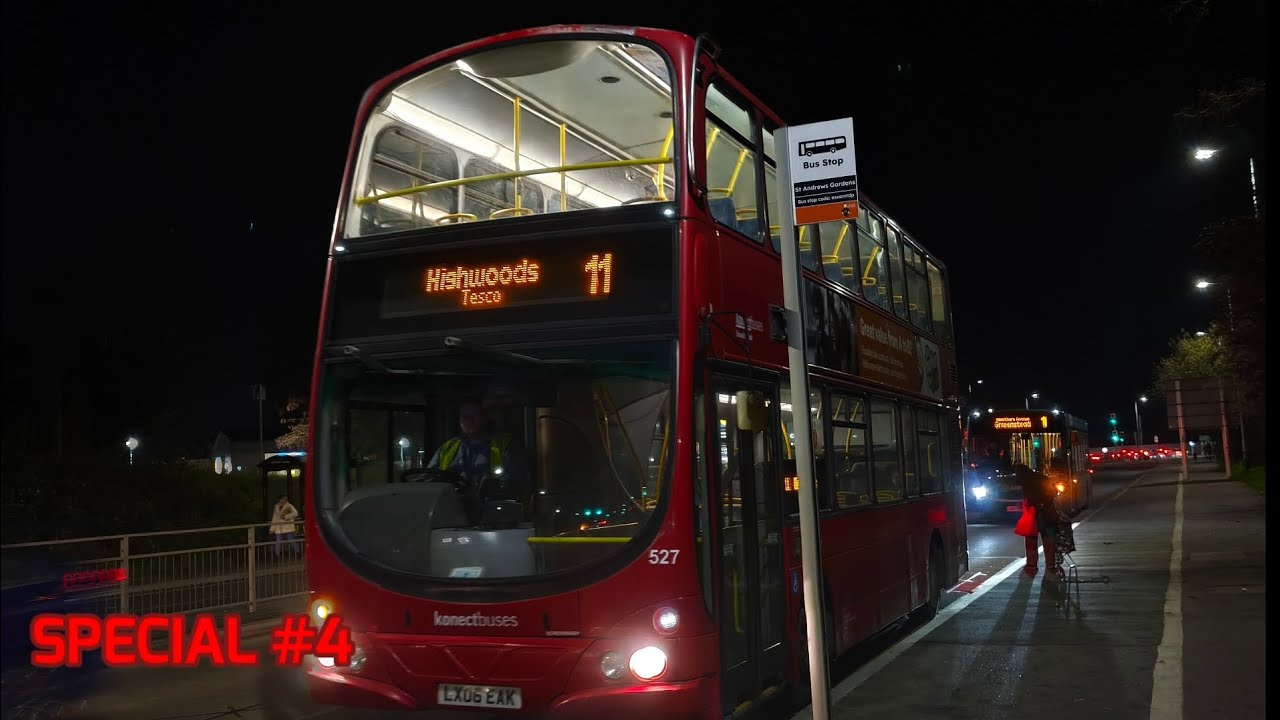 SPECIAL #4 - My last bus video of 2025 (KonectBuses 527 Volvo B7TL Wright Eclipse Gemini on the 11)