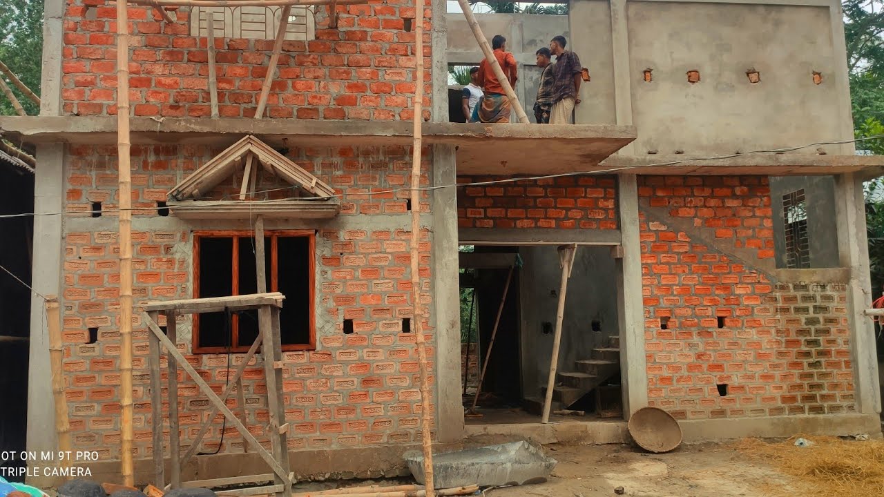 ৮ লক্ষ টাকায় 3বেডরুম 2 বাথরুম  দুই তলা বিল্ডিং Momin construction