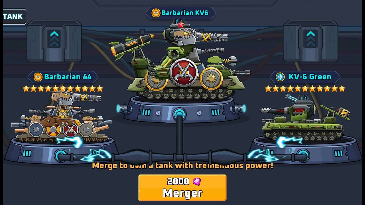Battle Of Tank Steel : Tank Barbarian 44 Max - Ready to Merger