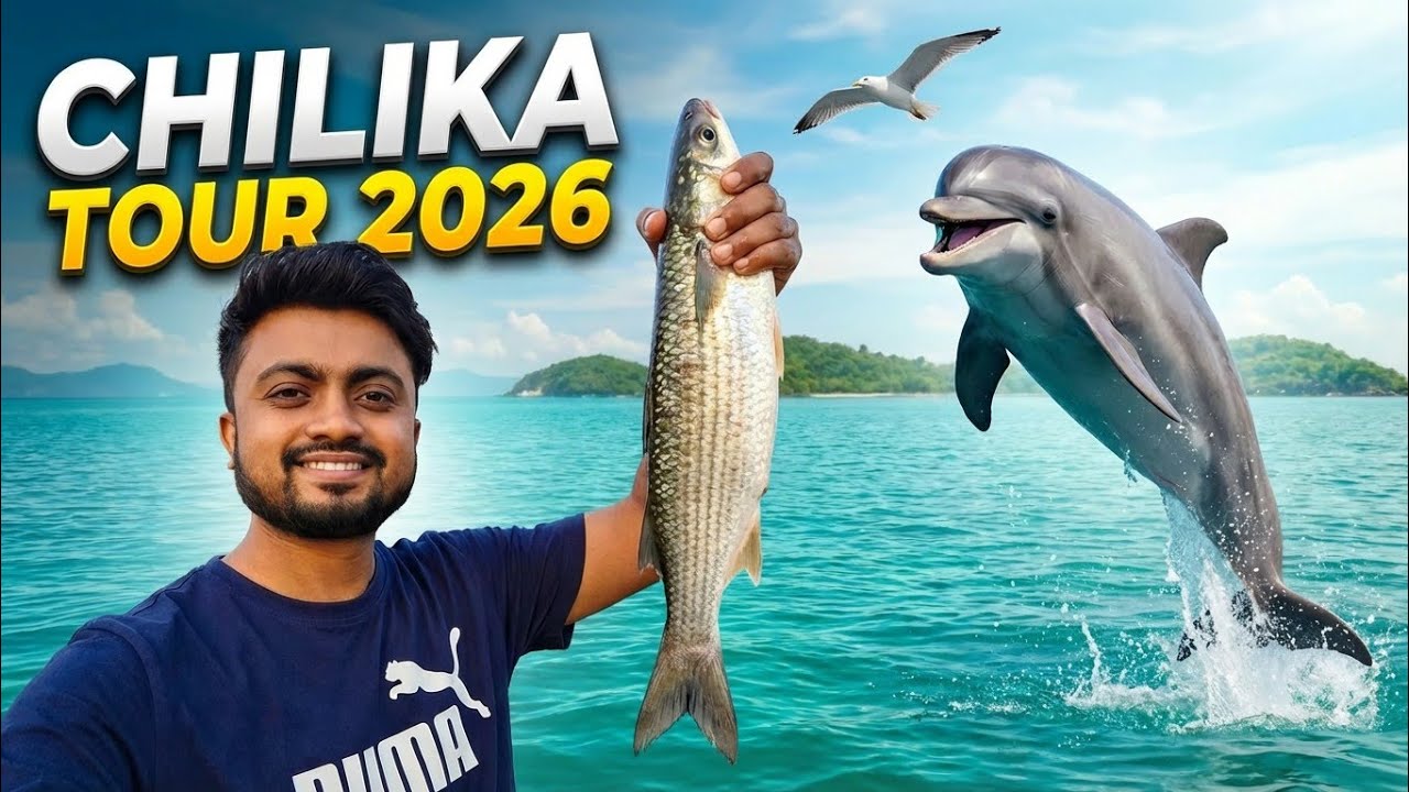 Puri to Chilika Lake Full Day Tour 2026 🚤 | OTDC Package, Puri Beach & Street Food