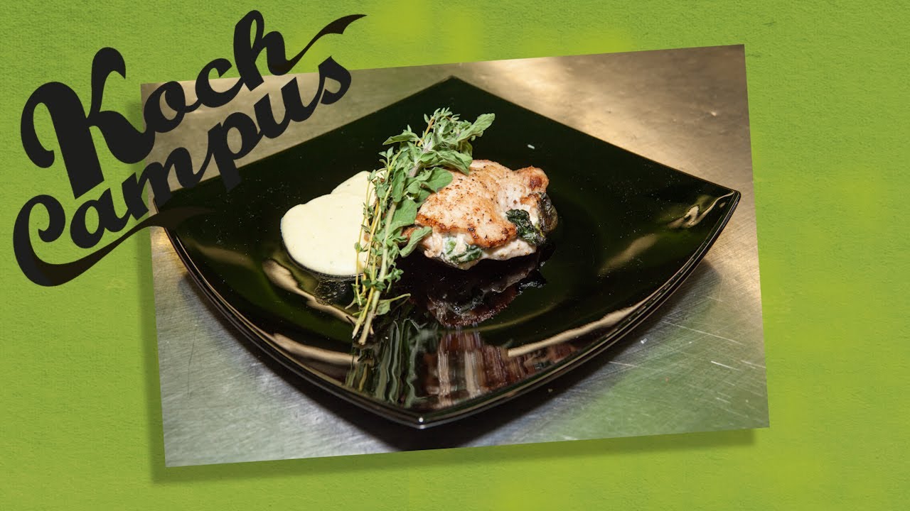 Koch Campus - Gef&uuml;lltes Schweiner&uuml;ckensteak mit cremiger Polenta