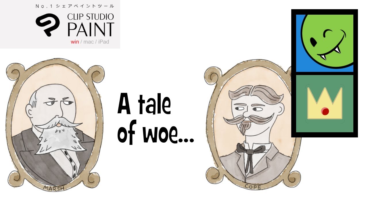 Cartoons: O.C. Marsh and E.D. Cope