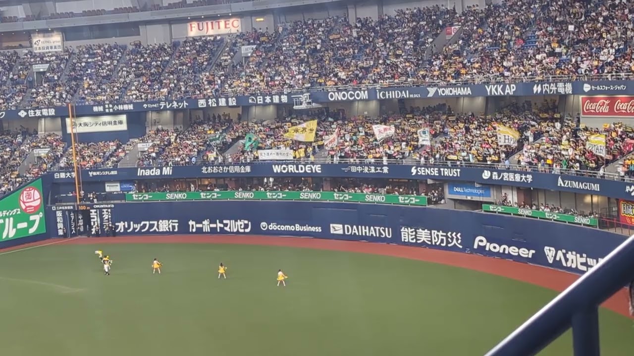 【ハニーズも】ソフトバンク ラッキーセブン『いざゆけ若鷹軍団』オリックスバファローズVSソフトバンクホークス19回戦@京セラドーム大阪