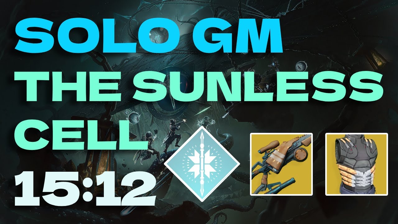 Raiden Flux Solo GM The Sunless Cell in 15 Minutes on Arc Hunter! (15:12, Plat)