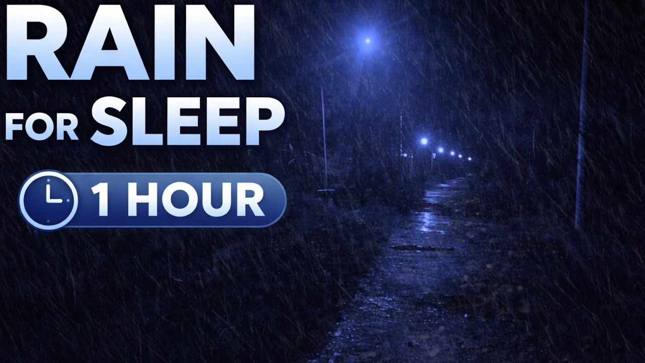 1Hour Deep Sleep Rain 🌧️ Calming Rain Sounds for Stress Relief