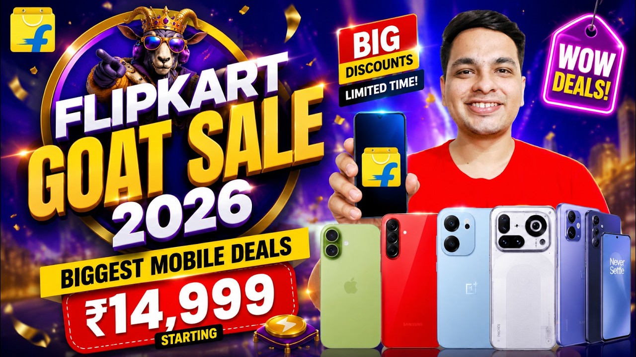 Flipkart GOAT Sale 2026 - 10 Best Smartphone Deals | Flipkart GOAT Sale 2026 Best Mobile Offers 🔥