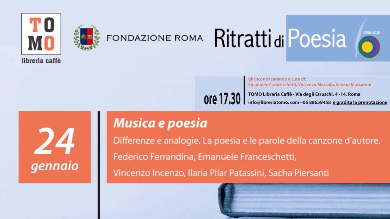 Musica e poesia | Aspettando RITRATTI DI POESIA 2026