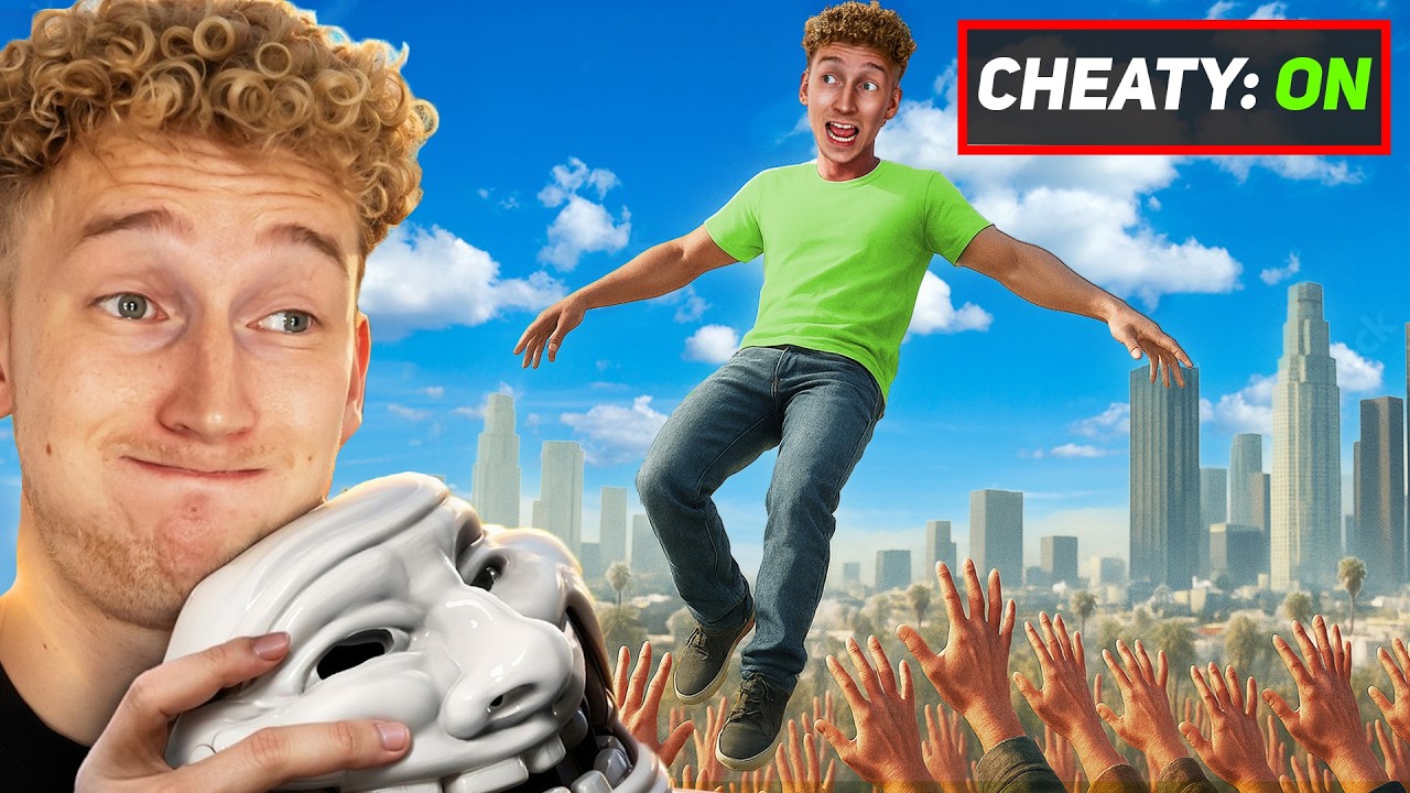 GTA V - DOOKOŁA MAPY ale JESTEM CHEATEREM! 🤭