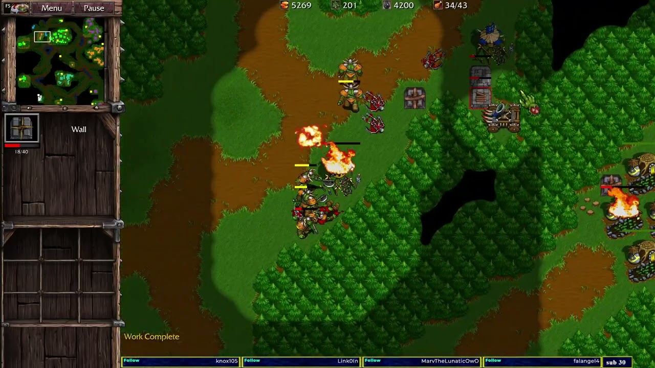 Warcraft 2 Remastered Лесная тропа 4 на 4