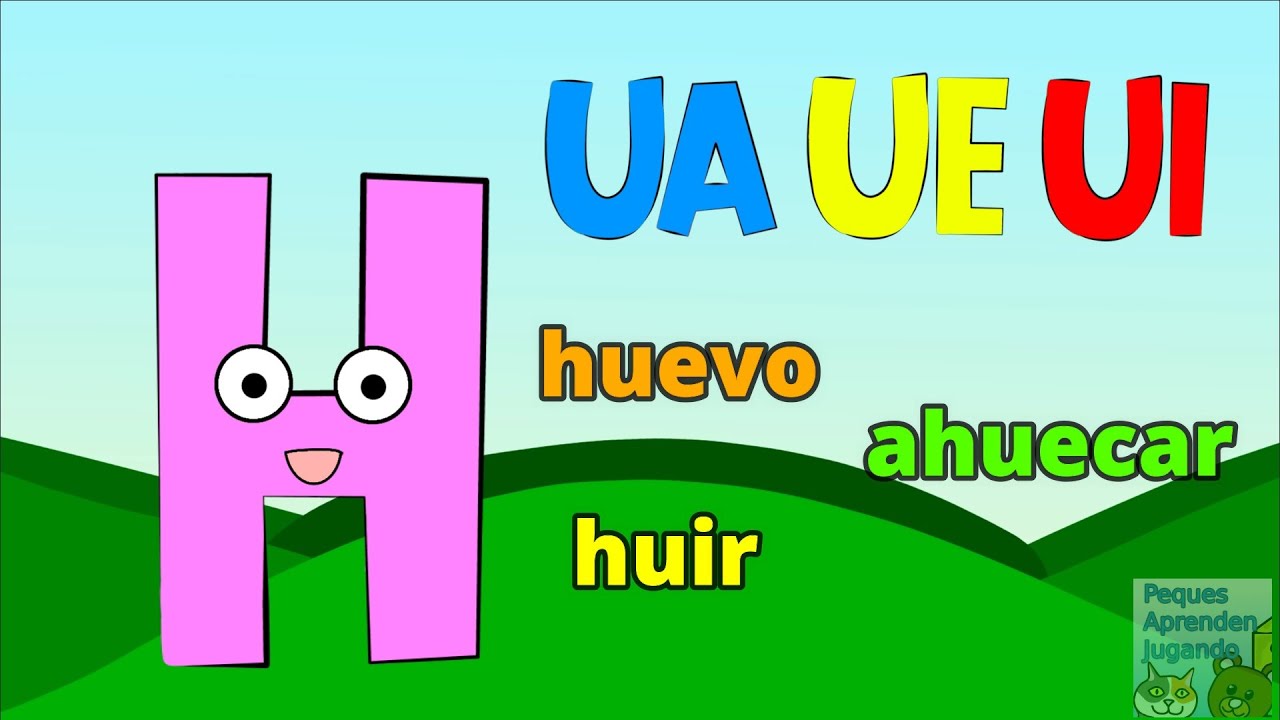 Reglas ortográficas de la letra H  Video para niños de Peques Aprenden Jugando