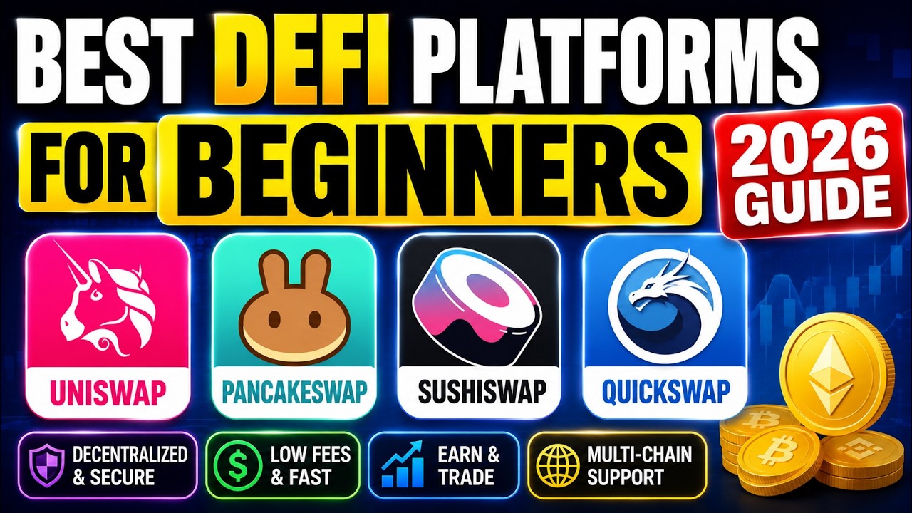 Best DeFi Platforms For Beginners (2026 Guide) | Uniswap, PancakeSwap, SushiSwap & QuickSwap