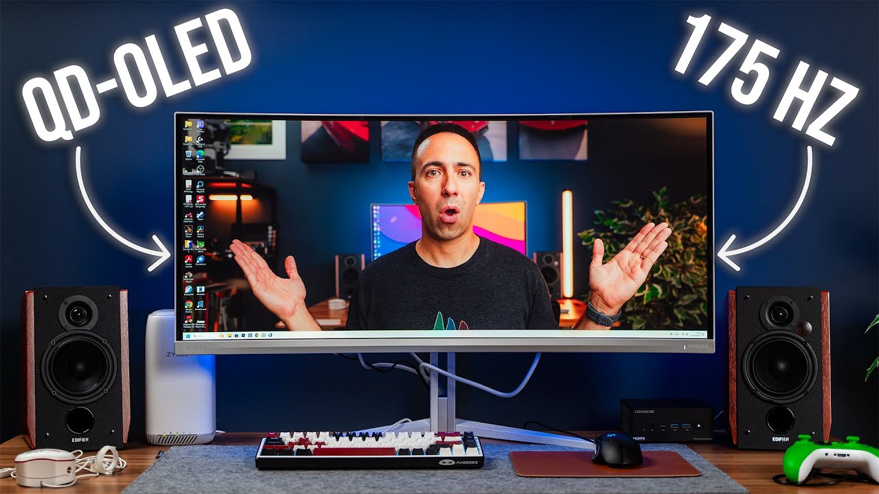 IL MIGLIOR MONITOR OLED PER GAMING E EDITING? Philips EVNIA 34M2C8600