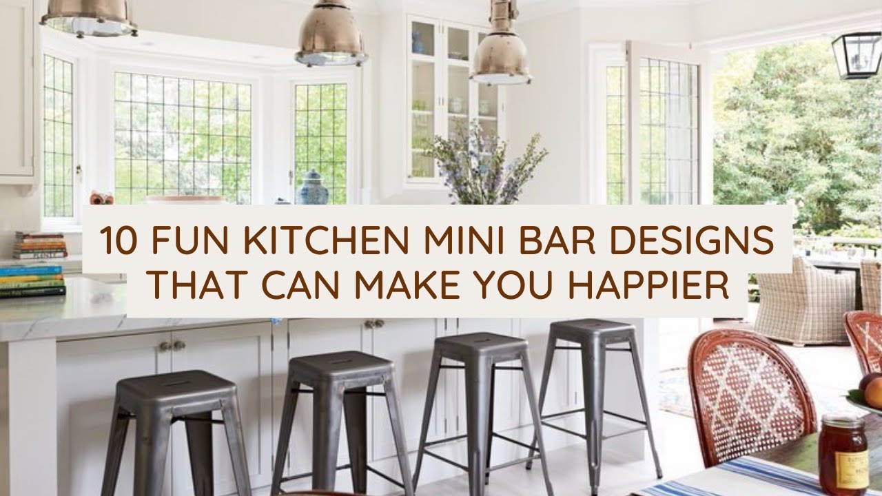 10 Fun Kitchen Mini Bar Designs That Can Make You Happier! Home Decor Ideas