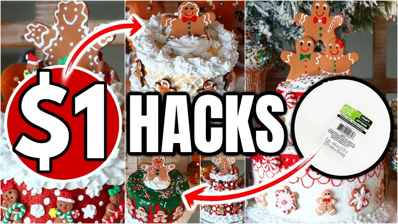 $1 CHRISTMAS HACKS using DOLLAR TREE products│CUTEST DOLLAR TREE diy EVER