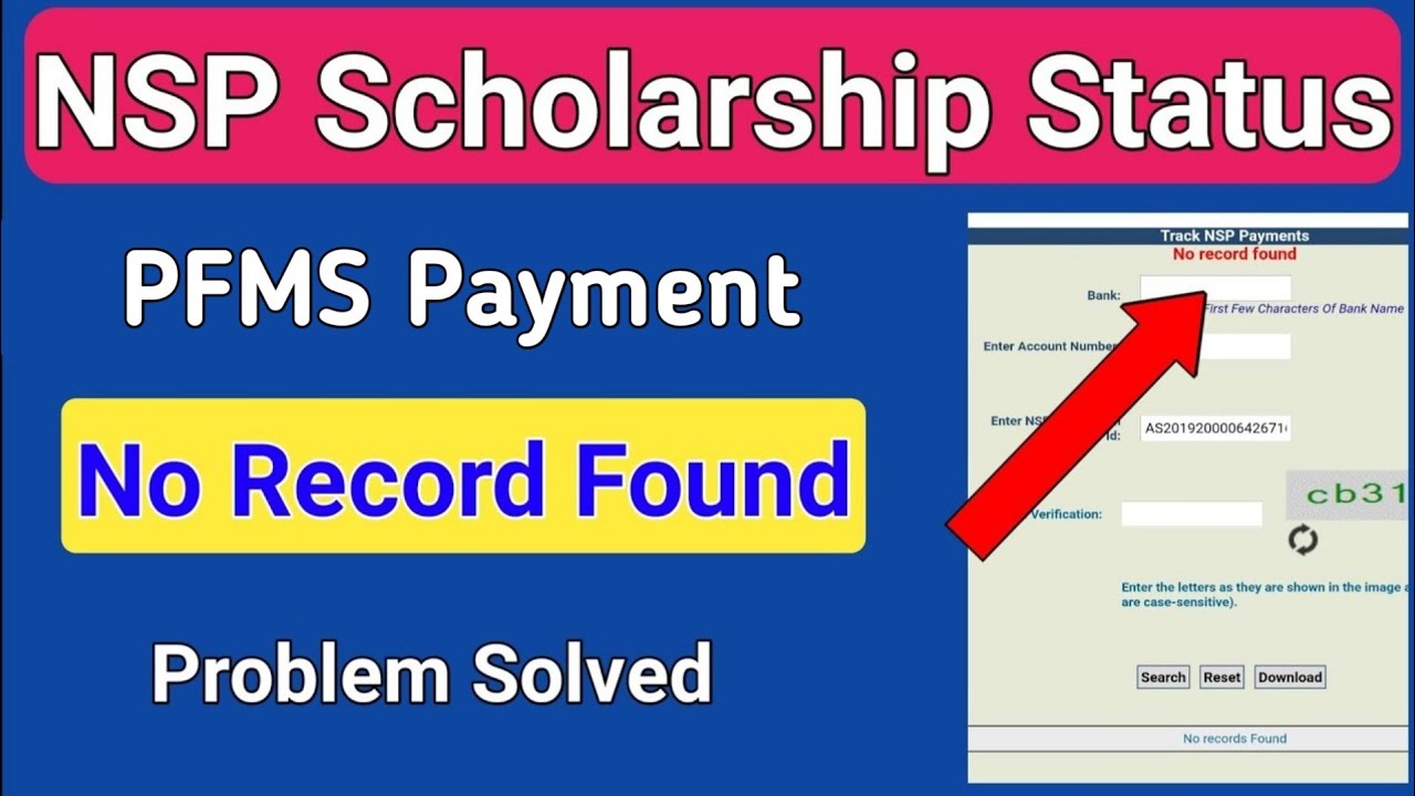 NSP/DBT Payment No Record Found on PFMS | National Scholarship Portal💥ICT Academy NSP