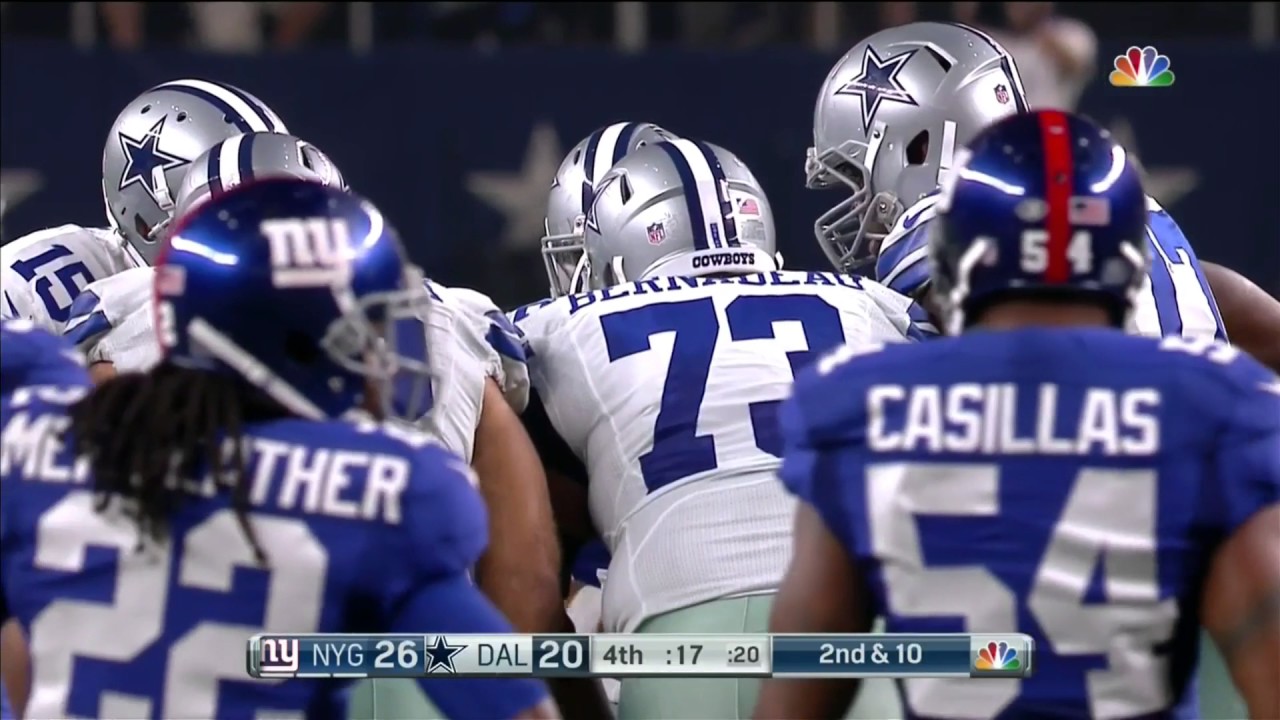 Dallas Cowboys final drive vs NY Giants - 09/13/2015