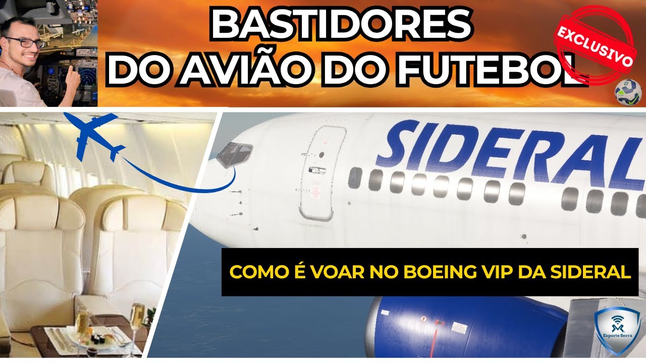 Dentro do avi&atilde;o dos clubes de futebol (Parte 02)! Bastidores do voo de luxo do Boeing VIP