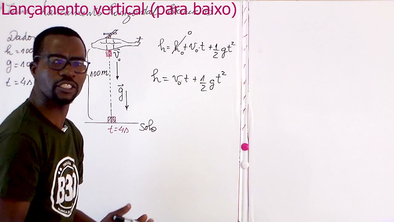 Lançamento Vertical Para Baixo - Aula 07 (Exercício)