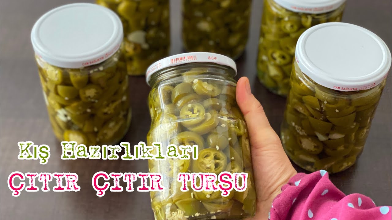 BİR YIL SONRA AÇIN HALA ÇITIR ÇITIR 👌🏻😋 JALAPENO BİBER TURŞUSU NASIL YAPILIR? 💯✔️