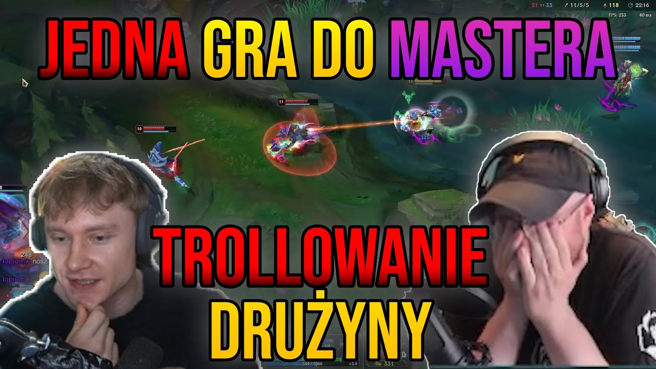 OVERPOW & ARQUEL | JEDNA GRA DO MASTERA, TROLLOWANIE DRUŻYNY, NAJLEPSZA GRA OD 10 LAT, AŚKA VS KOT |