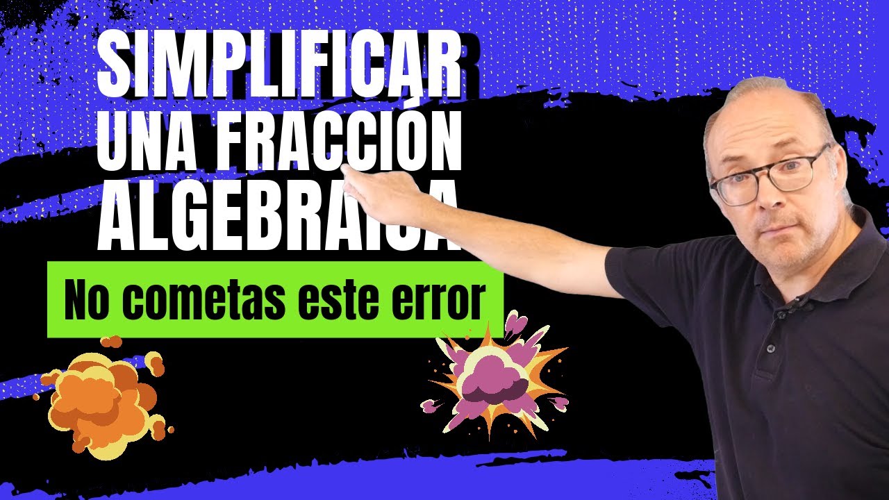 📌 ERROR COMÚN al SIMPLIFICAR una FRACCIÓN algebraica que alarga el proceso INNECESARIAMENTE 👌