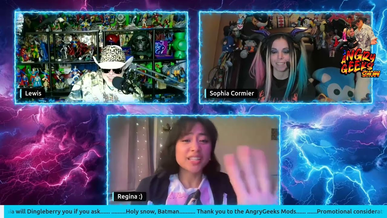 The AngryGeeks Show - Actress Regina Famatigan - Three Words, Oh My ... | #sophia_cormier on #Twitch