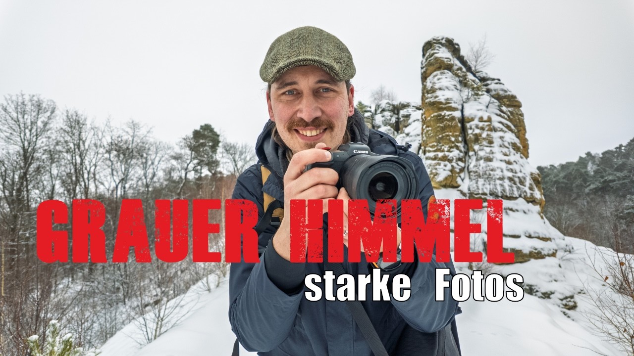 Fotografieren bei grauem Wetter – Klusfelsen in Schwarz-Weiß