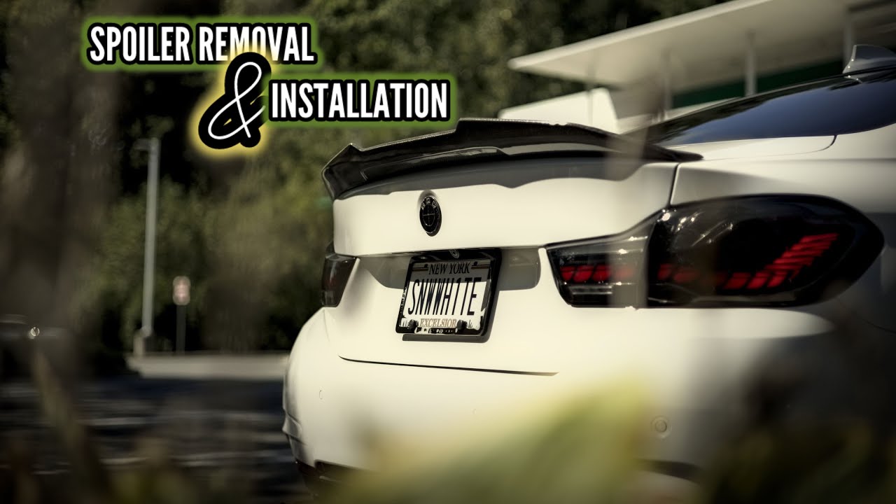 REAR SPOILER REMOVAL AND INSTALLATION | BMW 428I SPOILER
