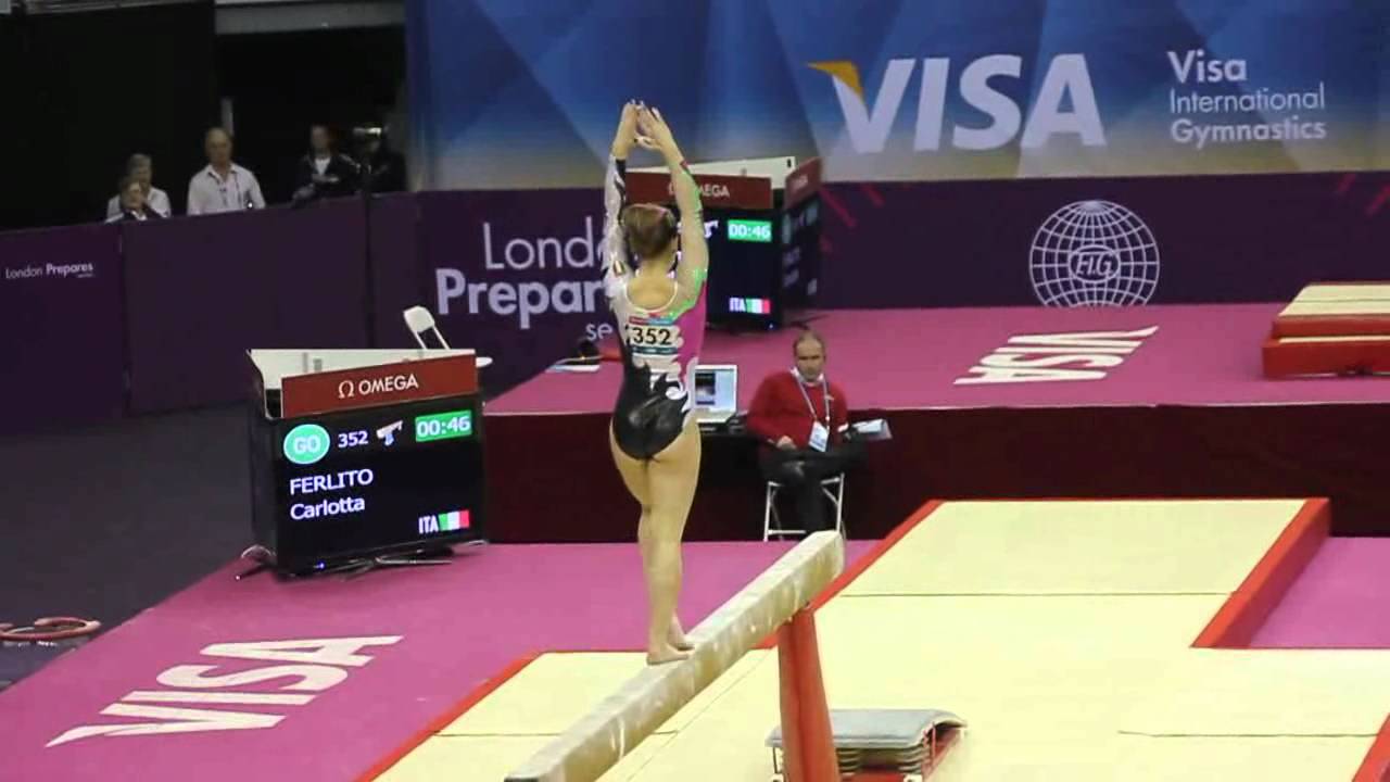 Carlotta Ferlito ITA Beam Final London 2012 Test Event