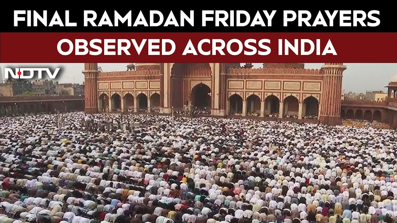 Ramzan News | Final Ramadan Friday Prayers Observed At Jama Masjid And Mosques Across India