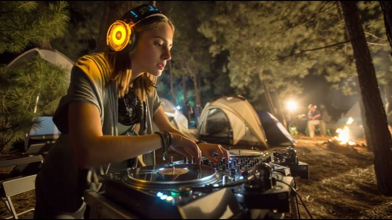 Pulsing Ring Light DJ Performance 🟣   