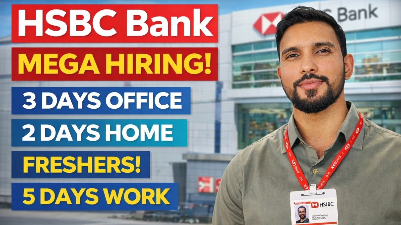 👉 &ldquo;HSBC Bank Mega Hiring 2026 🔥 | Hybrid Job (3 Office + 2 Home) | Freshers Apply Now!&rdquo;