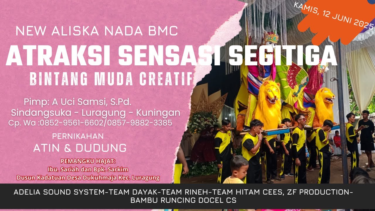 011 SENI BUROK DANGDUT NEW ALISKA NADA BMC || BINTANG MUDA CREATIF || 12 JUNI 2025 DUKUHMAJA