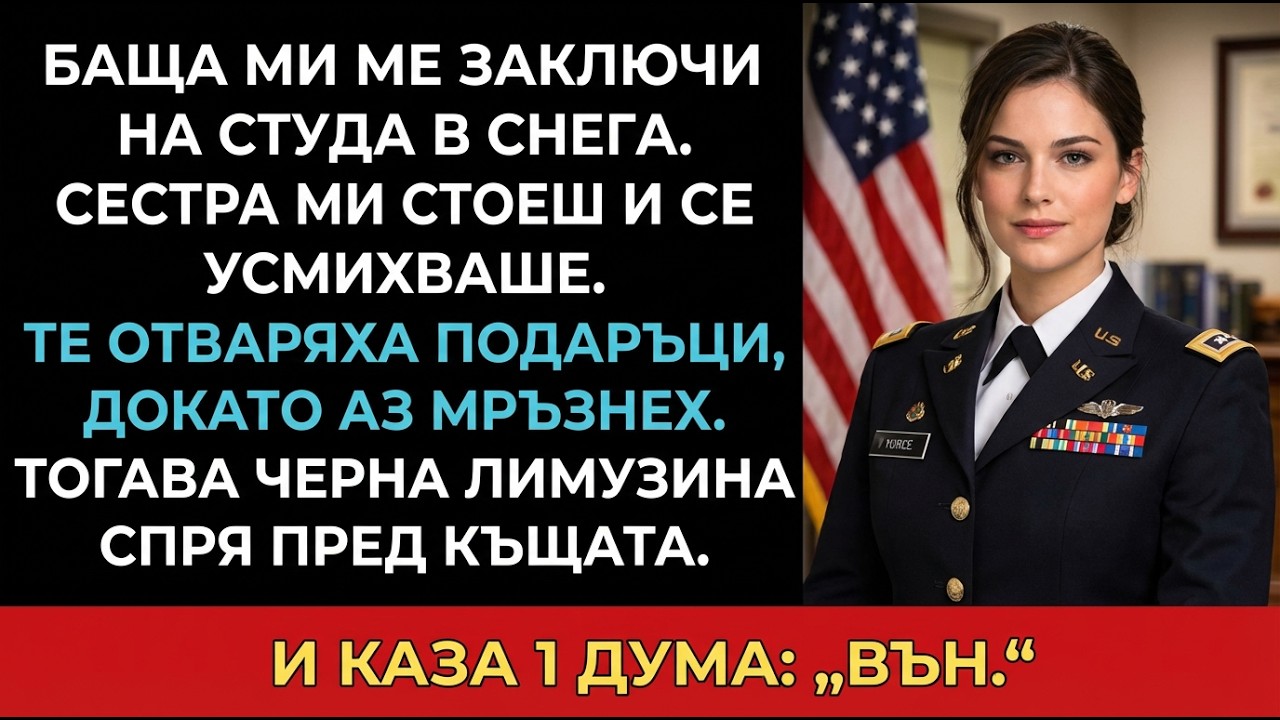 Сестра ми се подсмихна, когато татко ме изгони — после пристигна лимузината на баба.