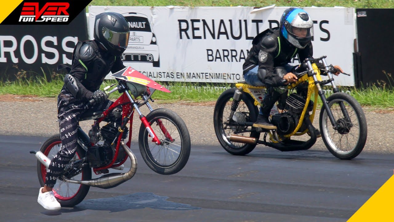 Super duelos de YAMAHA RX 115 🔥 DRAG RACES Final 13 seg. Piques Barranquilla 2023.