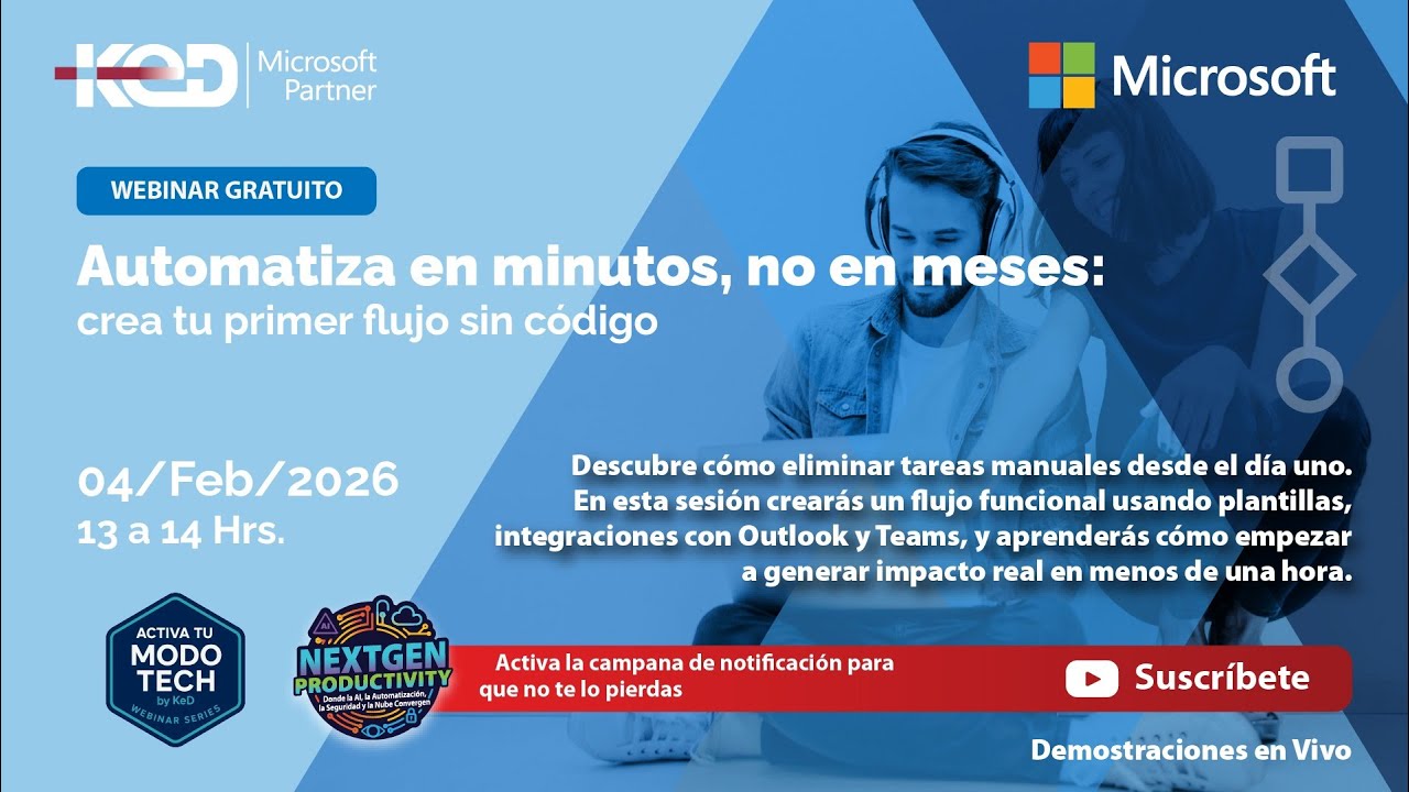 Automatiza en minutos, no en meses: crea tu primer flujo sin código