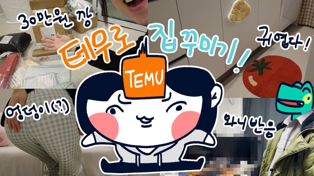 와니를 위한 데스크테리어 용품 테무깡! 였으나 그냥 내 사심 쇼핑이 돼버린 영상