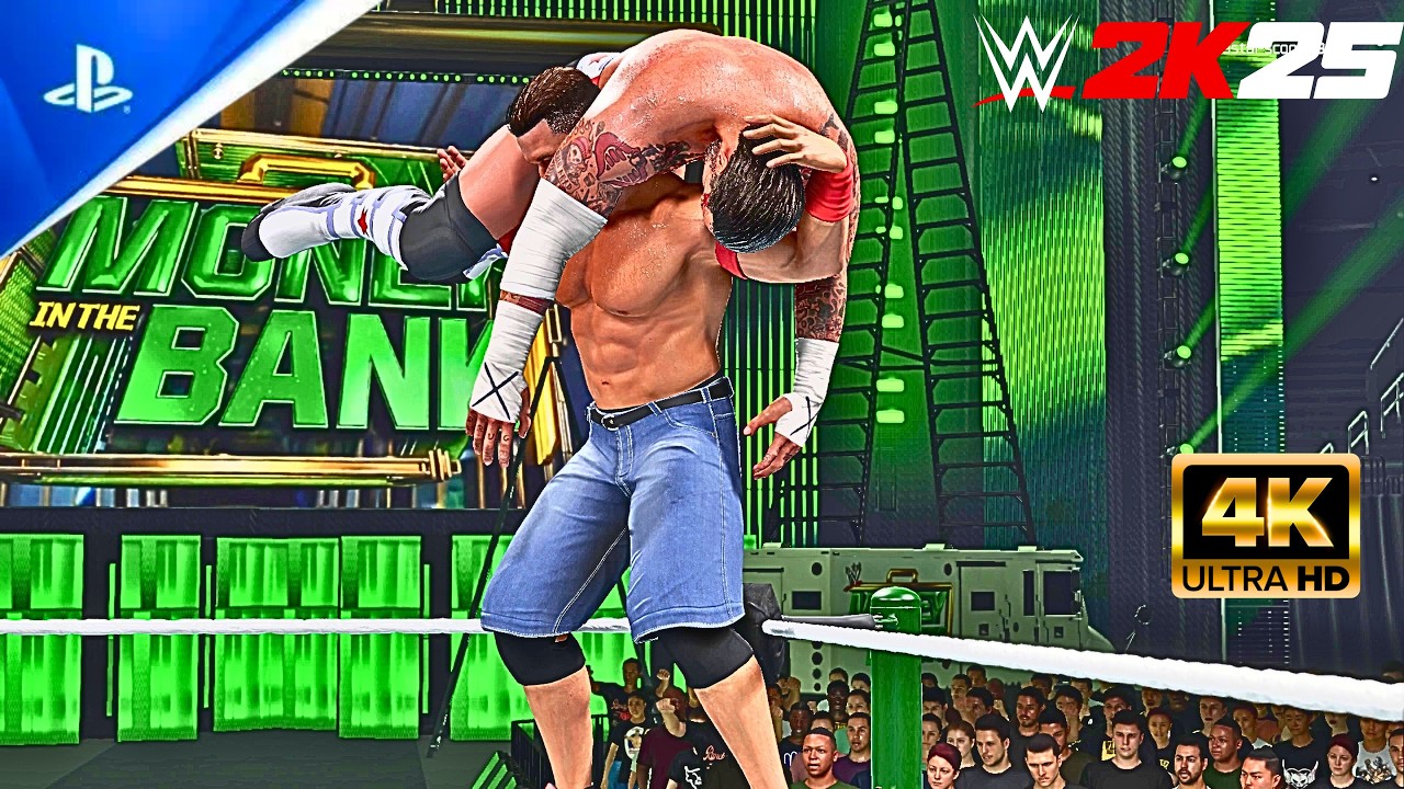 WWE 2K25 - CM Punk vs. John Cena - WWE Championship Match at Money in The Bank 2011 | 4K Video