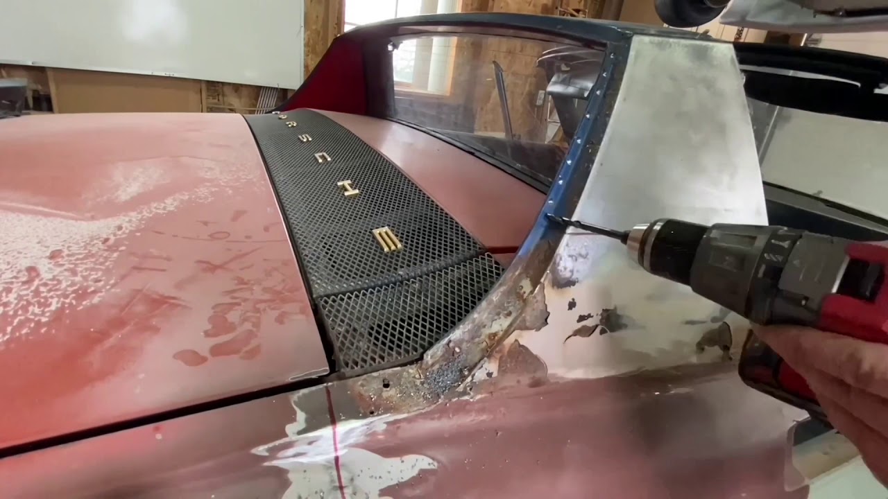 Porsche 914 Rear Roof Pillar Removal