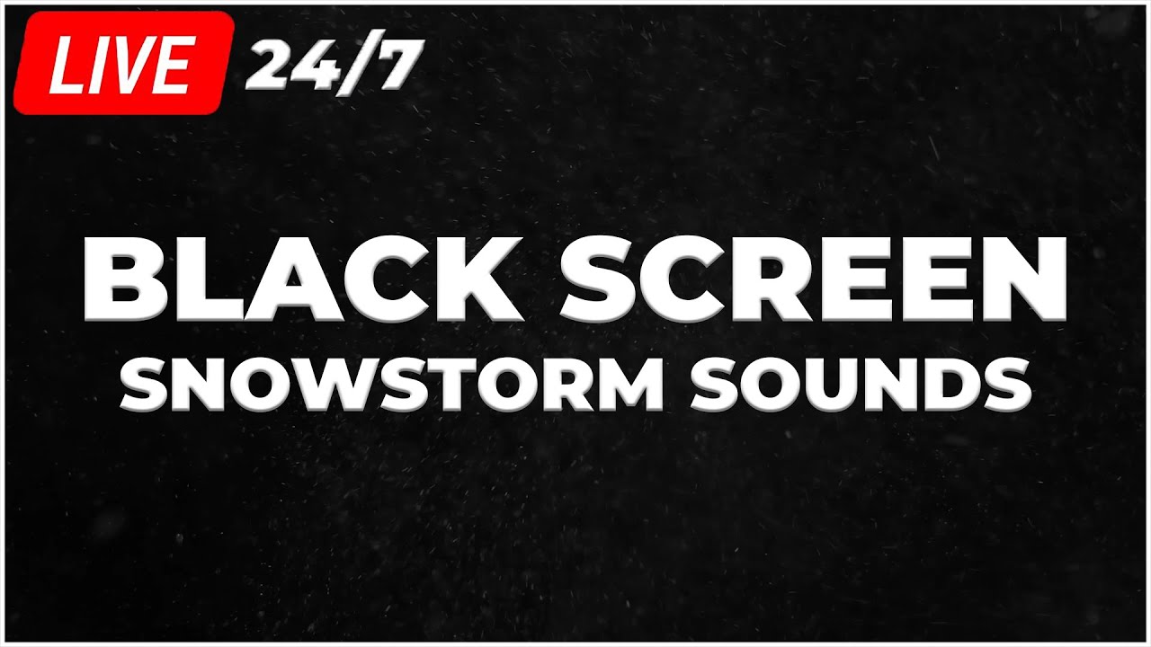 Epic Winter Mix 🔴 LIVE 24/7 🔊 Black Screen 🎧 Blizzard & Snowstorm Sounds for Sleep/Study┇White Noise