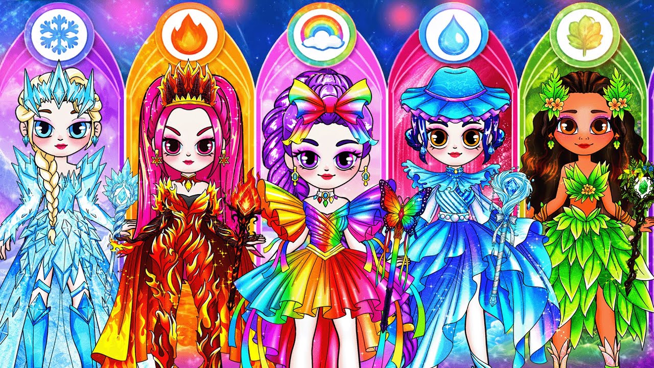 💖Paper DIY💖 Disney Princess Glow Up Into Prom Fashion | Best DIY Paper Dolls & Craft