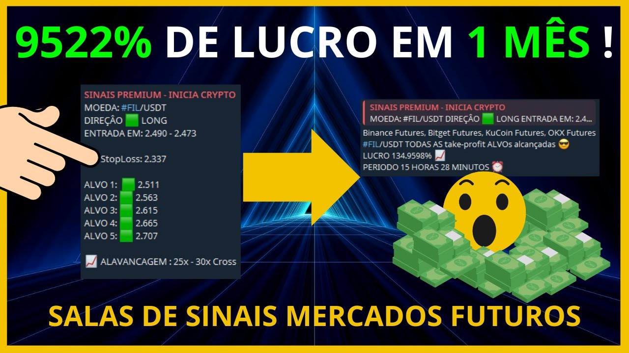 🚀 Lucro de 9522% com Sinais para Binance Futures! | A Melhor Sala de Sinais Cripto do Brasil (2025)