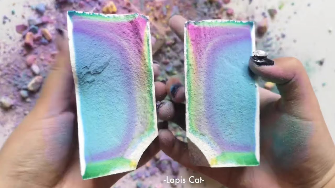 Beautifully Dyed and Best Texture👾👍👍Happy Birthday to @baks9780 !#asmr #dyedgymchalk