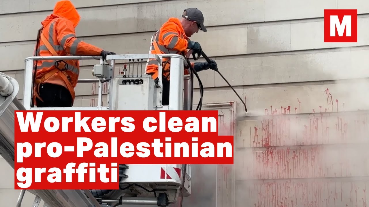 Department of Foreign Affairs targeted with graffiti by pro-Palestine group