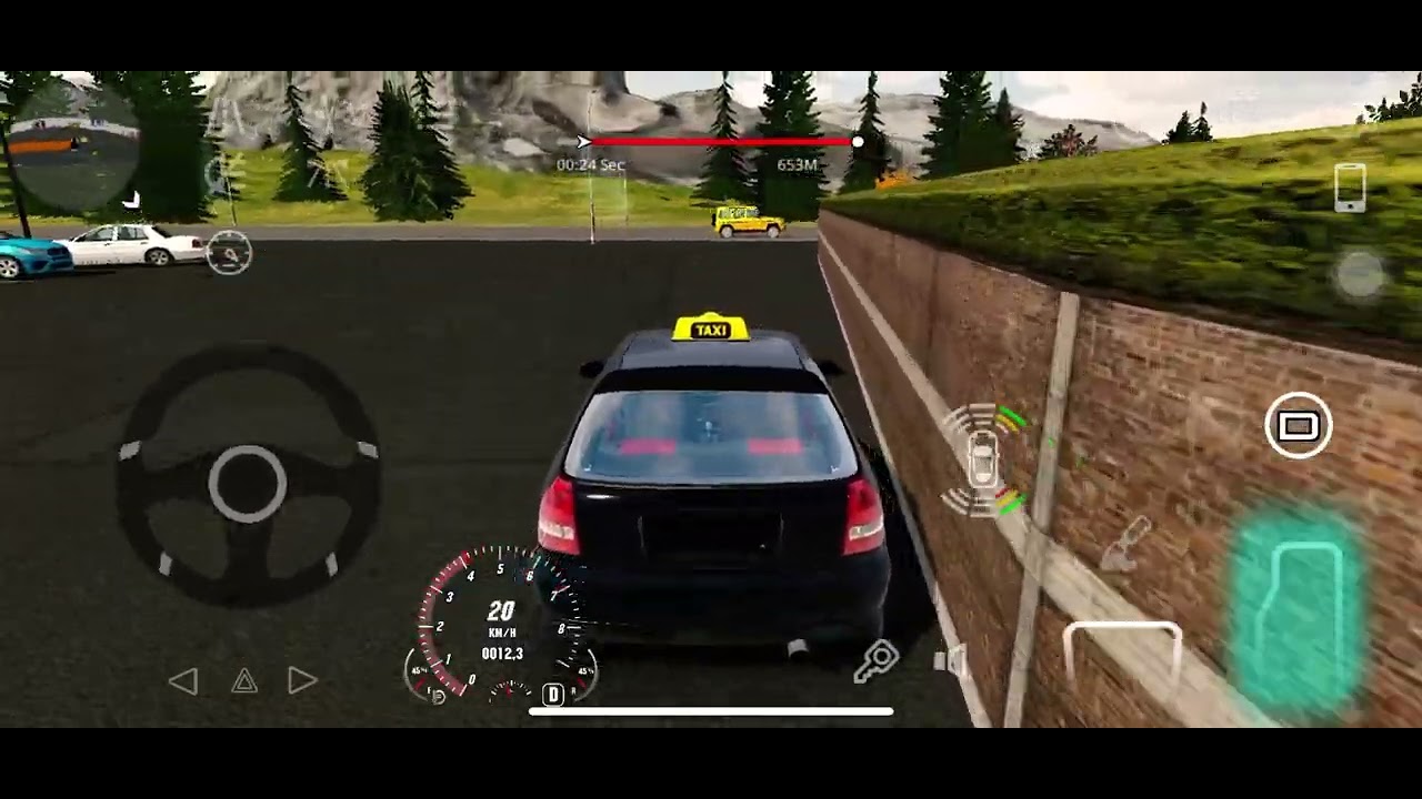 Car Parking Multiplayer Single Playing Taxi Mode in the City