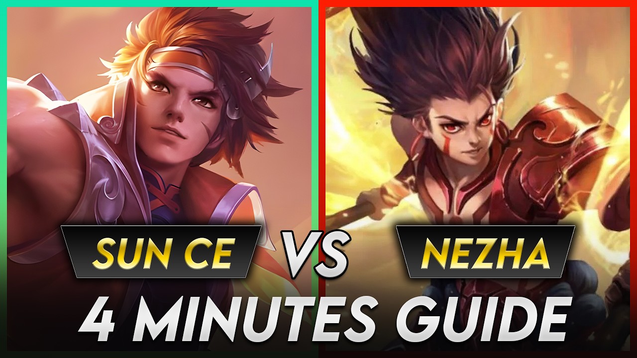 SUN CE vs NEZHA : 4 Minutes Clash Lane Tutorial 2026 | Honor of Kings 🇨🇳